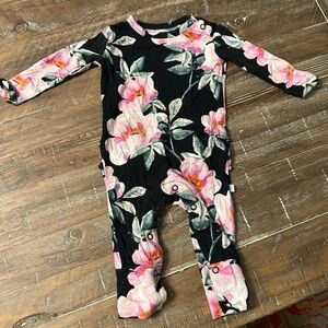 Posh Peanut Floral Baby Romper